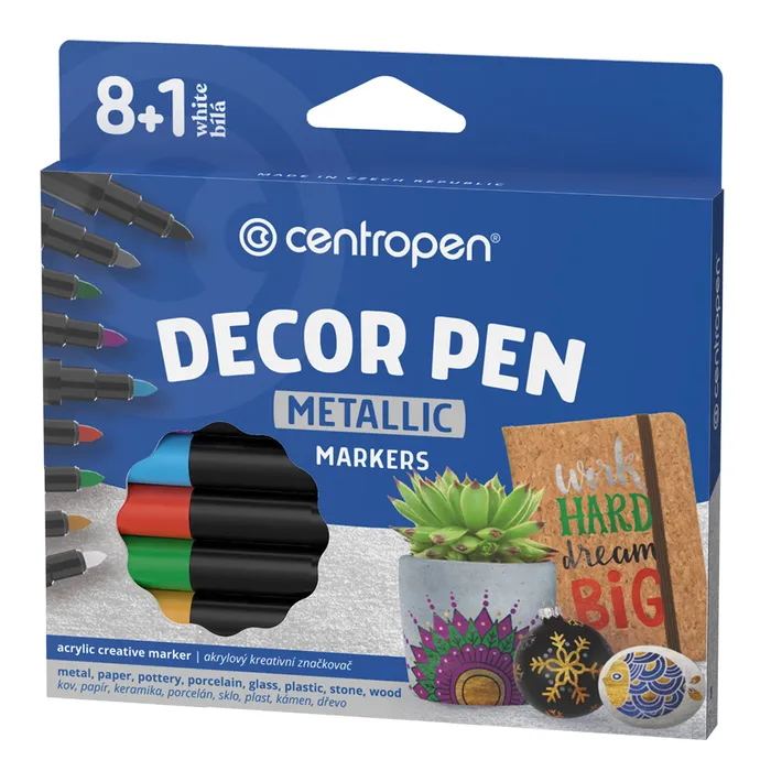 Termék főképe Dekorační popisovač CENTROPEN 2737/9 DecorPen, 9ks Metallic