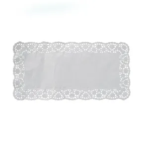 Csipkepapír szögletes fehér 38 x 25 cm [6 db]