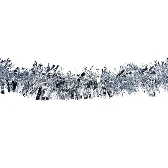 Termék főképe Dekorativní řetěz (PET) stříbrný průměr 11cm x 2m [1 ks]