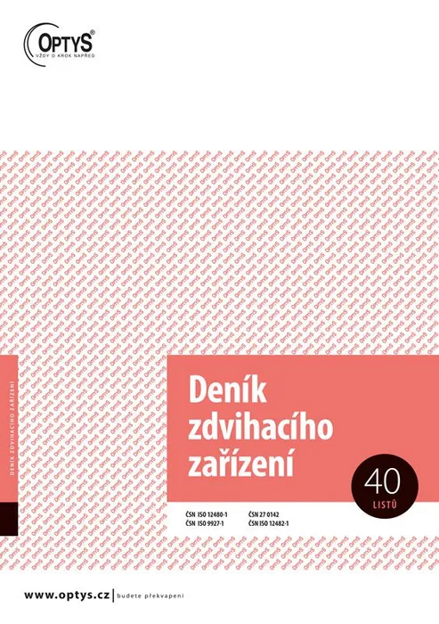Termék főképe Deník zdvihacího zařízení A4 1227