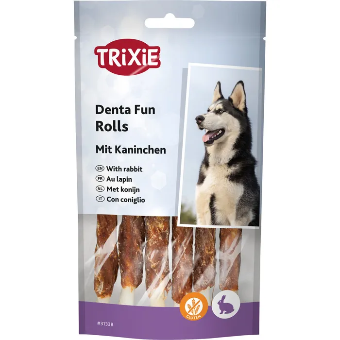 Termék főképe DentaFun žvýkací rolky s králíkem 6ks, 12 cm/70 g