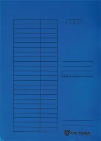 Lapos táblák, kék, karton, A4, VICTORIA [5 db]
