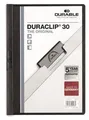 Táblák gyorskötővel DURACLIP® 30, fekete, klipszel, A4, TARTÓS