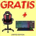 Dětská herní židle Red Fighter C5, černo-červená, + sada 3v1 CM310 PROMO