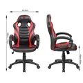 Gyerek játékszék Red Fighter C6, fekete-piros, + 3 az 1-ben készlet CM310 PROMO