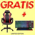 Gyerek játékszék Red Fighter C6, fekete-piros, + 3 az 1-ben készlet CM310 PROMO