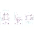 Ultradesk Throne Kids gyerek játékszék, fekete