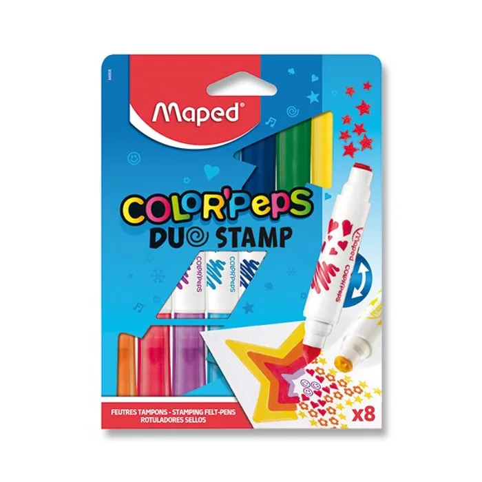 Termék főképe Dětské fixy Color´Peps Duo Stamp 8 barev