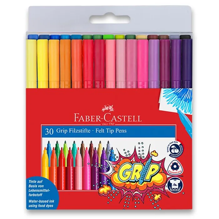 Termék főképe Dětské fixy Faber-Castell 155335 Grip 30 barev