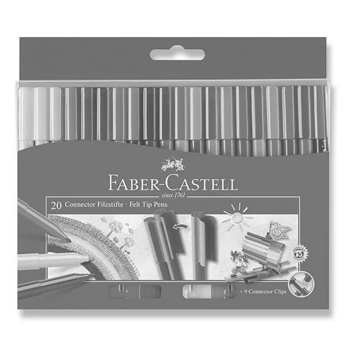 Termék főképe Dětské fixy Faber-Castell 155520 Connector 20 barev