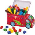 Gyermek markerek Faber-Castell 155533 Csatlakozó bádog autó, 33 szín