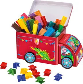 Gyermek markerek Faber-Castell 155533 Csatlakozó bádog autó, 33 szín