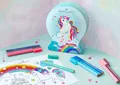 Gyermek markerek Faber-Castell 155544 Csatlakozó Unicorn hógömb, 33 db