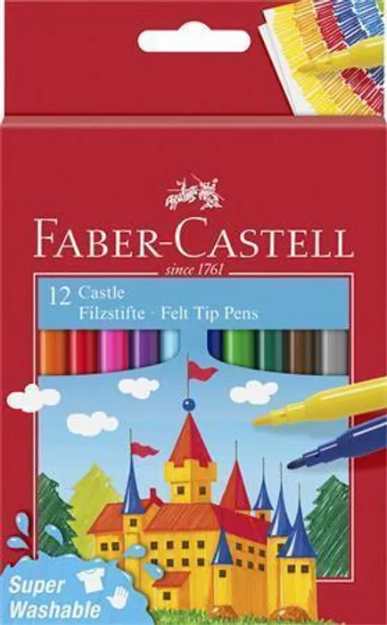 Termék főképe Dětské fixy Faber-Castell Castle 12 barev