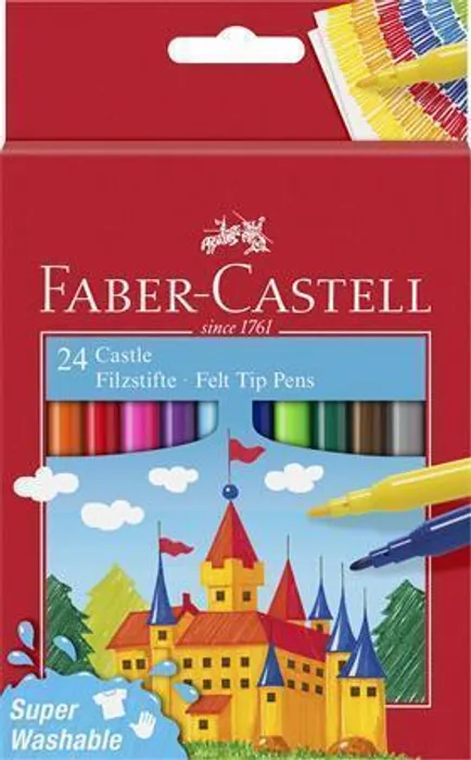 Termék főképe Dětské fixy Faber-Castell Castle 24 barev