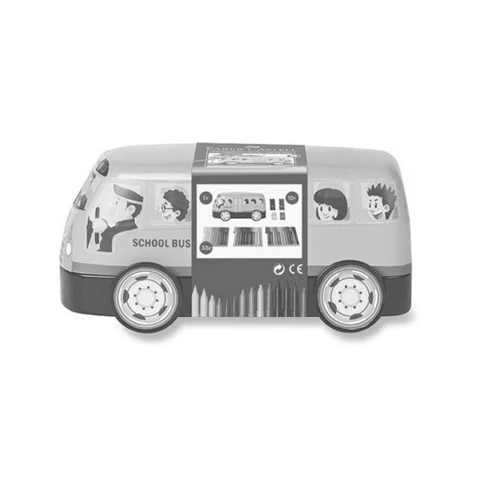 Termék főképe Dětské fixy Faber-Castell Connector plechový autobus, 33 barev