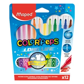 Gyermek markerek Maped Color´Peps Long Life, 12 szín