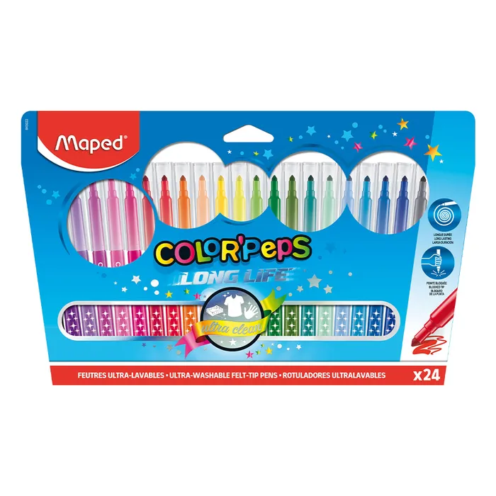 Termék főképe Dětské fixy Maped Color´Peps Long Life, 24 barev