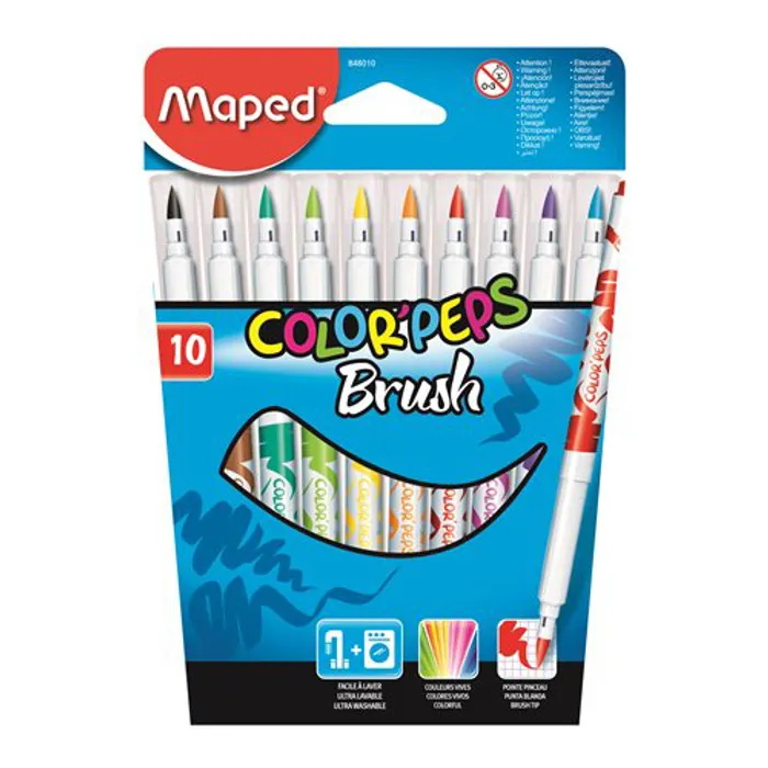 Termék főképe Dětské fixy Maped Color'Peps Brush 10 ks 8010