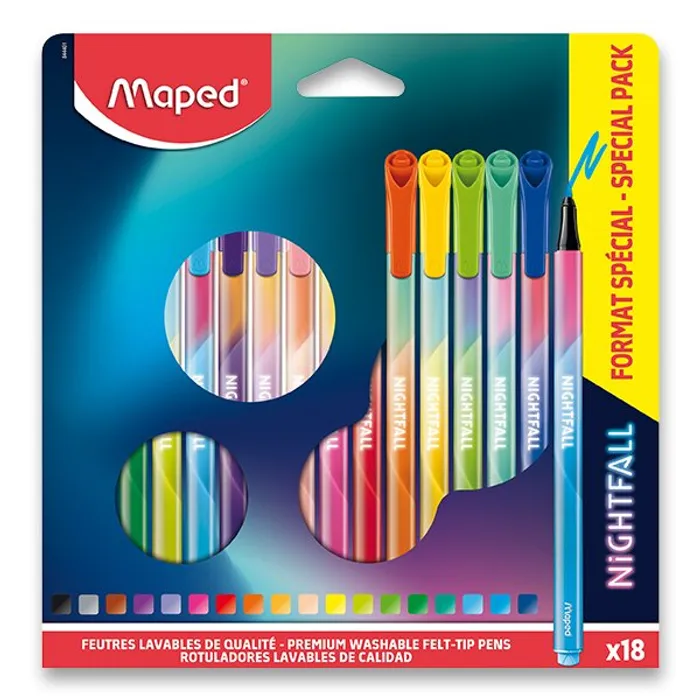 Termék főképe Dětské fixy Maped Color'Peps Deco Nightfall 18 barev
