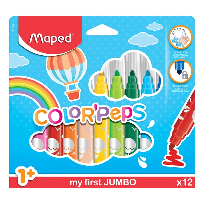 Termék főképe Dětské fixy Maped Color'Peps Jumbo 12 barev