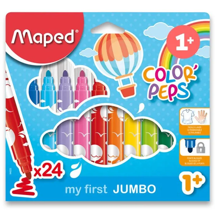 Termék főképe Dětské fixy Maped Color'Peps Jumbo 24 barev