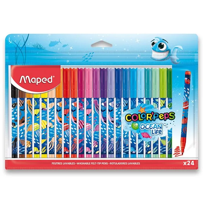 Termék főképe Dětské fixy Maped Color'Peps Ocean Life Decorated 24 barev