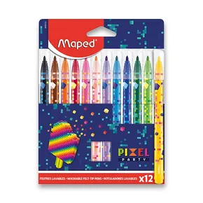 Gyermek markerek Maped Pixel Party 12 színben