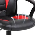 Dětské herní křeslo Red Fighter C5, černo-červené, + mikrofon Marvo MIC-02