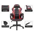 Dětské herní křeslo Red Fighter C6, černo-červené, + mikrofon Marvo MIC-02, PROMO