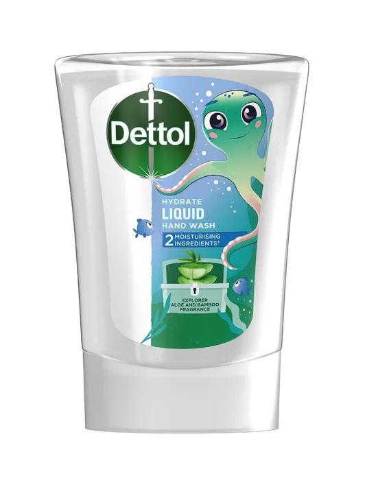 Termék főképe Dettol Kids Aloe Vera tekuté mýdlo do bezdotykového dávkovače mýdla náhradní náplň 250 ml