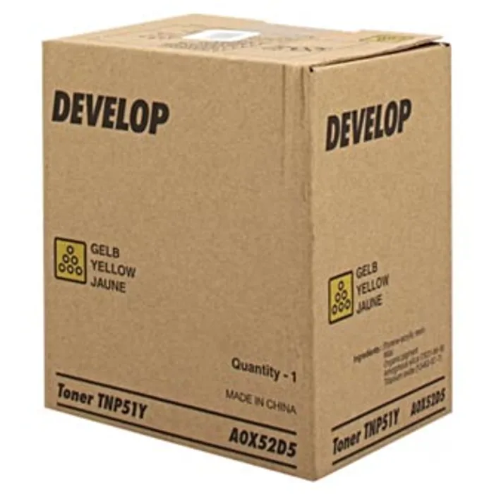 Termék főképe Develop originální toner A0X52D5, yellow, 5000str., TNP51Y, Develop Ineo +3110, O