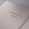 „Conceptum” naptár, fémes barna sivatag, A5, heti, 2017, kemény borító, SIGEL