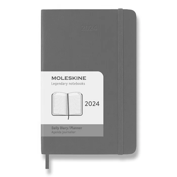 Termék főképe Diář Moleskine 2024 - měkké desky S, denní, výběr barev tm. zelený