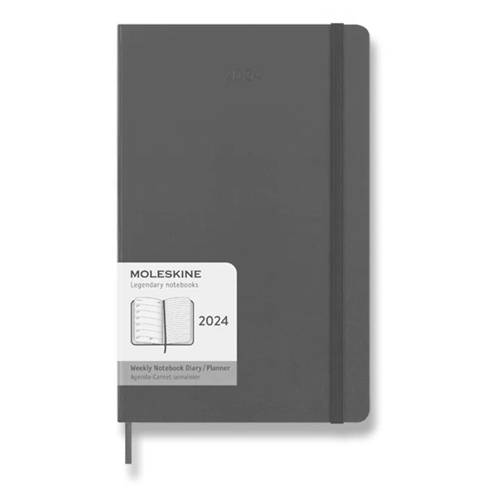 Termék főképe Diář Moleskine 2024 tvrdé desky L, týdenní, výběr barev vínový