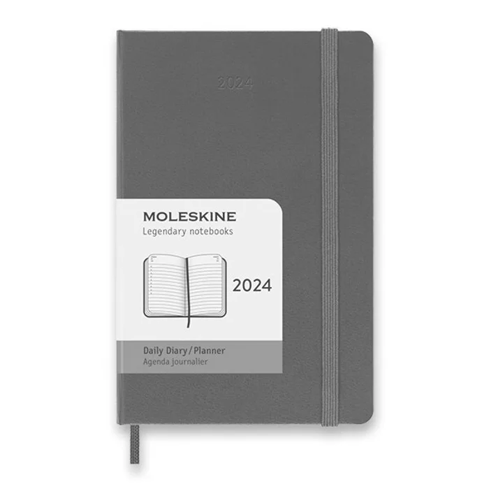 Termék főképe Diář Moleskine 2024 - tvrdé desky S, denní, výběr barev tm. zelený