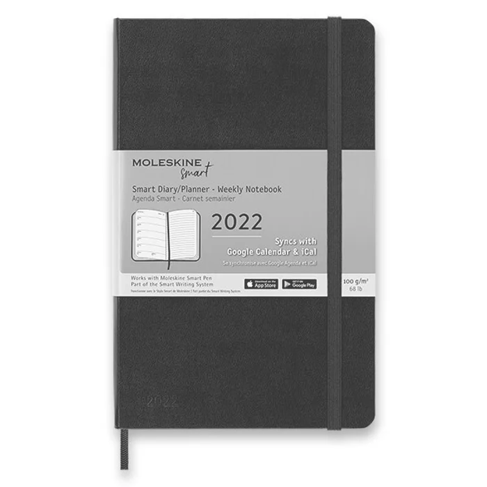 Termék főképe Diář Moleskine Smart Writing 2022 L, týdenní, černý