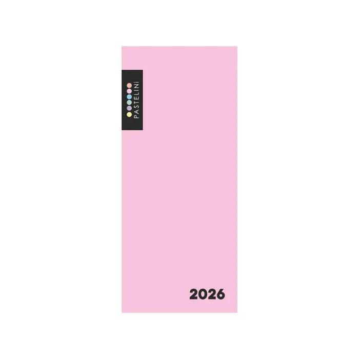 Termék főképe Diář PVC měsíční 2026 PASTELINI růžová