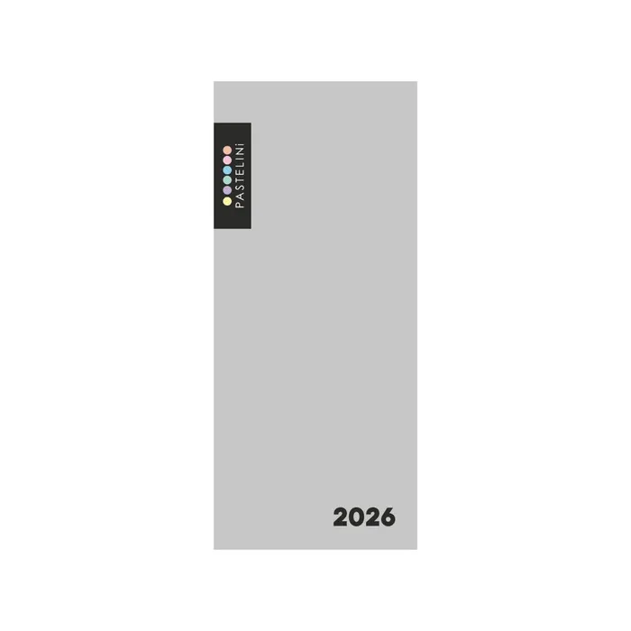 Termék főképe Diář PVC měsíční 2026 PASTELINI šedá