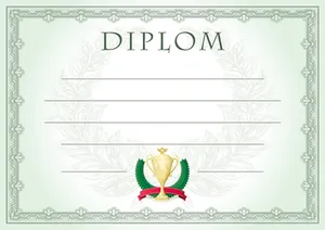 Diploma A4 babér
