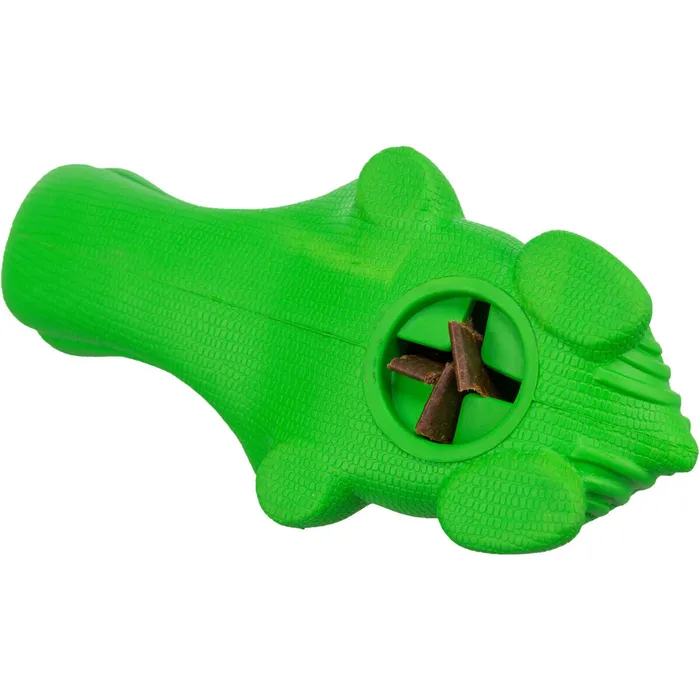 Termék főképe DOG ACTIVITY krokodýl na pamlsky, 18 cm, přírodní guma, zelená