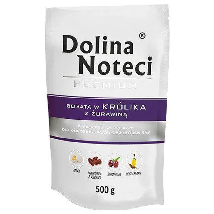 Termék főképe DOLINA NOTECI PREMIUM králík s brusinkami kapsička pro psy 500 g
