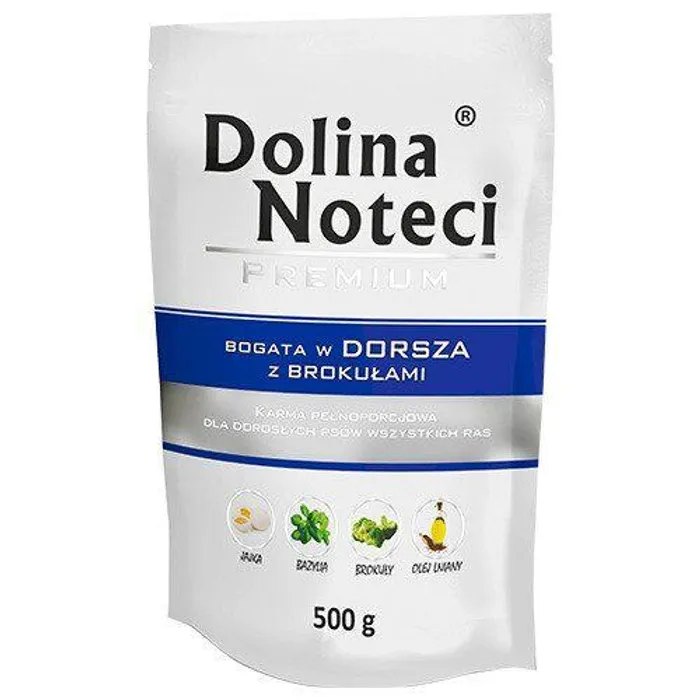 Termék főképe DOLINA NOTECI PREMIUM treska s brokolicí kapsička pro psy 500 g
