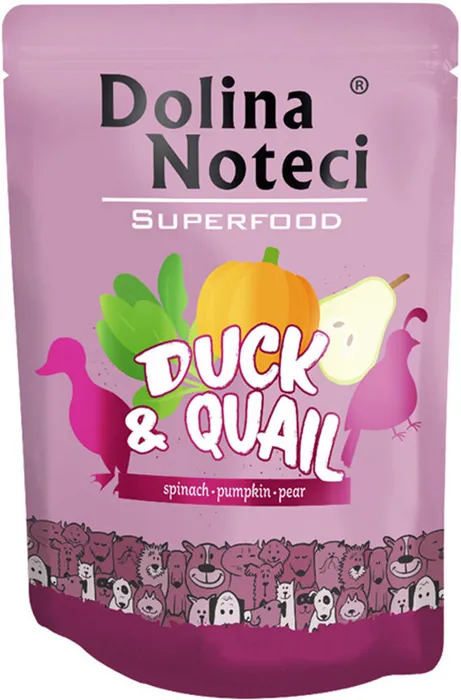 Termék főképe DOLINA NOTECI SUPERFOODS kachna a křepelka pro psy 300 g