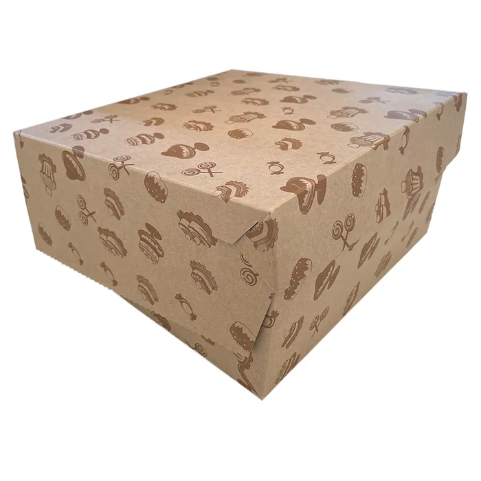 Termék főképe Dortová krabice KRAFT s motivem 22x22x9 cm [50 ks]