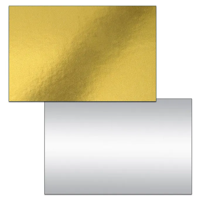 Termék főképe Dortová podložka obdelník 40,5x30,5 cm zlatá/stříbrná [50 ks]