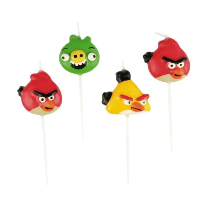 Termék főképe Dortové svíčky Angry Birds, mix motivů [4 ks]