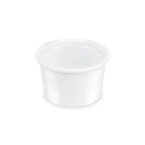 Dresszinges tál fehér átmérő 46mm 30 ml (PP) [50 db]