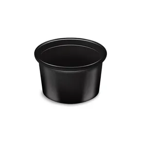 Dresszinges tál (PP) fekete átmérő 46mm 30ml [50 db]