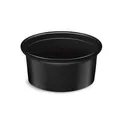 Dresszinges tál fekete átmérő 70mm 80ml (PP) [50 db]